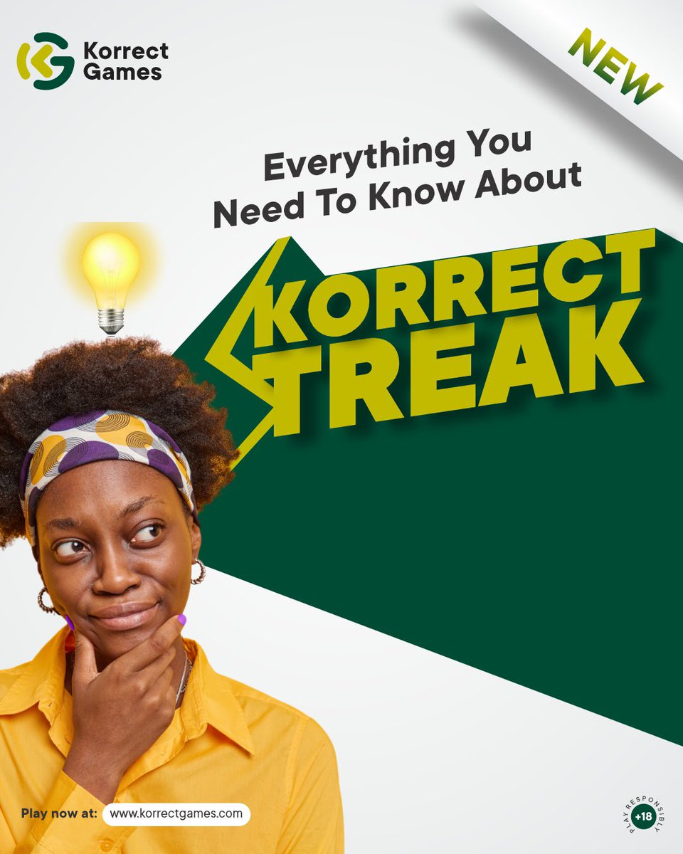 korrectgames's tweet photo. Stack your wins. Build your streak. Get rewarded
Everything you need to know about Korrect Streak is here.✌️
#korrectstreak #korrectgames https://t.co/NWquXGdI5E