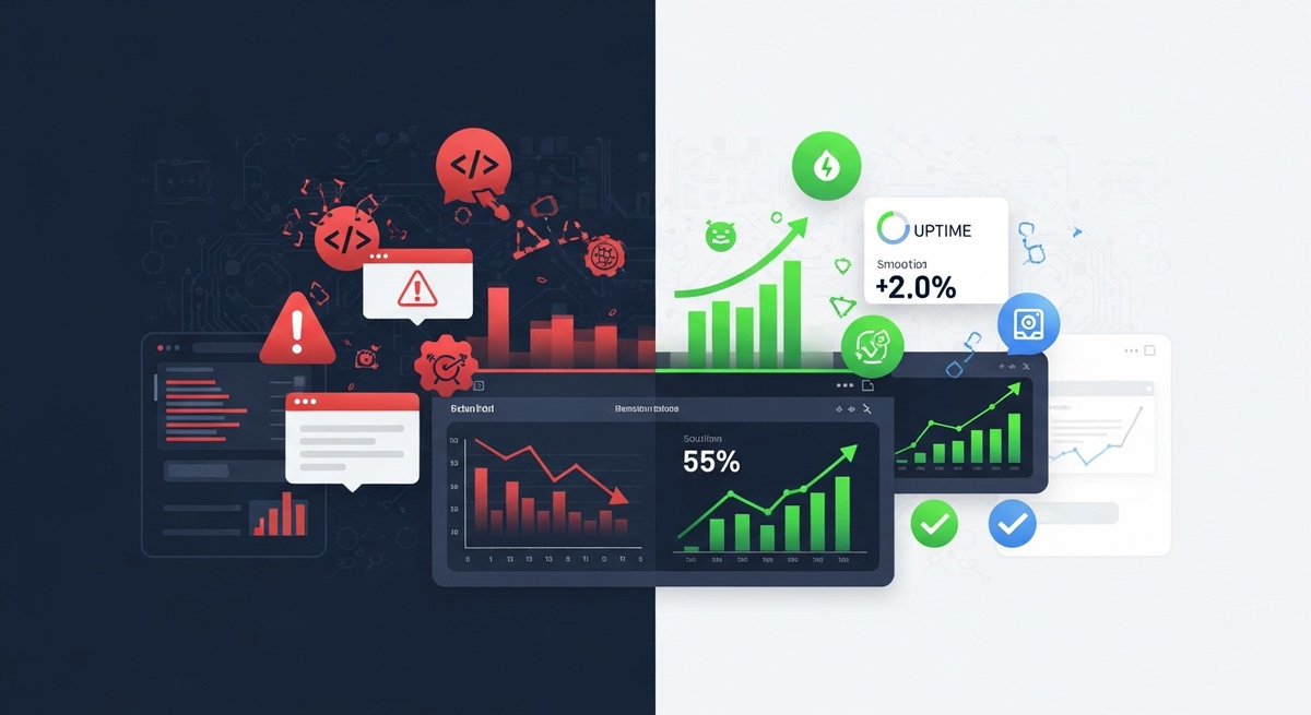 wprelieve's tweet photo. Your SaaS website shouldn’t cost you customers during downtime or failed integrations. 

WP Relieve ensures reliable performance, fast issue resolution, optimized conversions, and 99.99% uptime so you can focus on building your product.

https://t.co/OIu8f1Vpqe https://t.co/vUWJXbSlhL