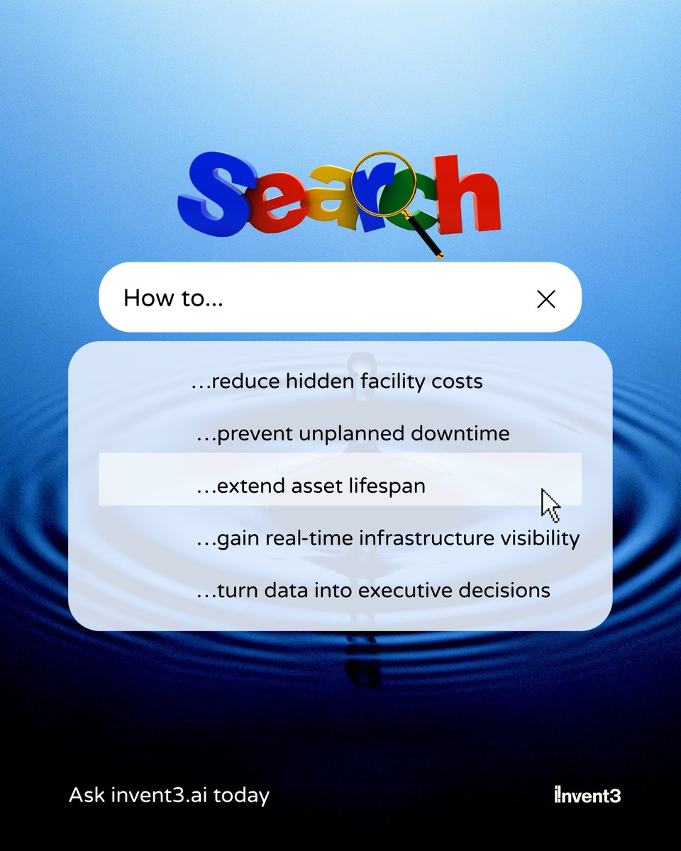 invent3ai's tweet photo. Are you searching in the right place?

Facilities hide some of the biggest operational risks and cost leaks inside any organization.

Without visibility, you’re guessing.
With intelligence, you’re leading.

Search smarter.
See clearer.
Operate better.
https://t.co/lk3cQvVOUZ https://t.co/0ipMOmuZRx
