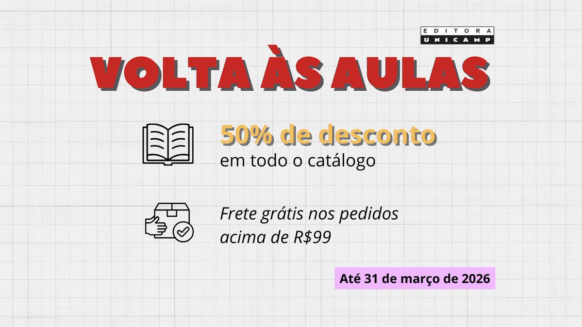 Procurando livros para o novo semestre? Na Editora da Unicamp, todo o catálogo está com 50% de desconto e frete grátis nas compras acima de R$99!
Garanta suas leituras em: encurtador.com.br/iyMR5