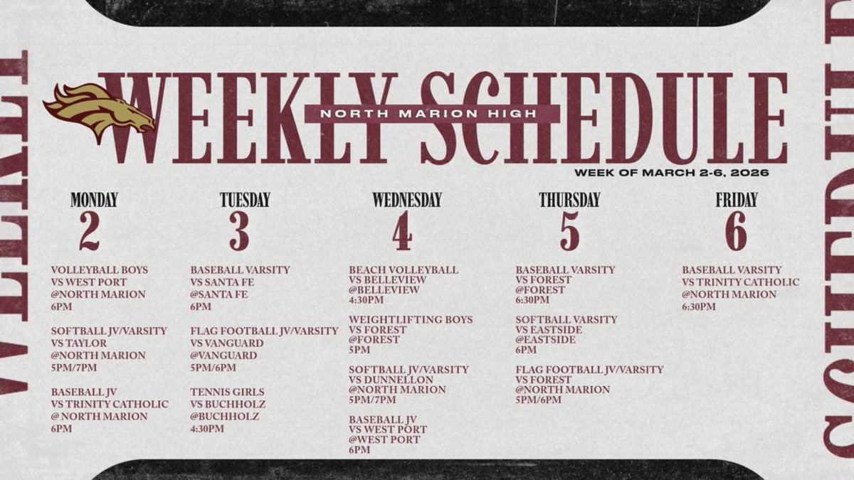 North Marion Colts Athletics tweet media