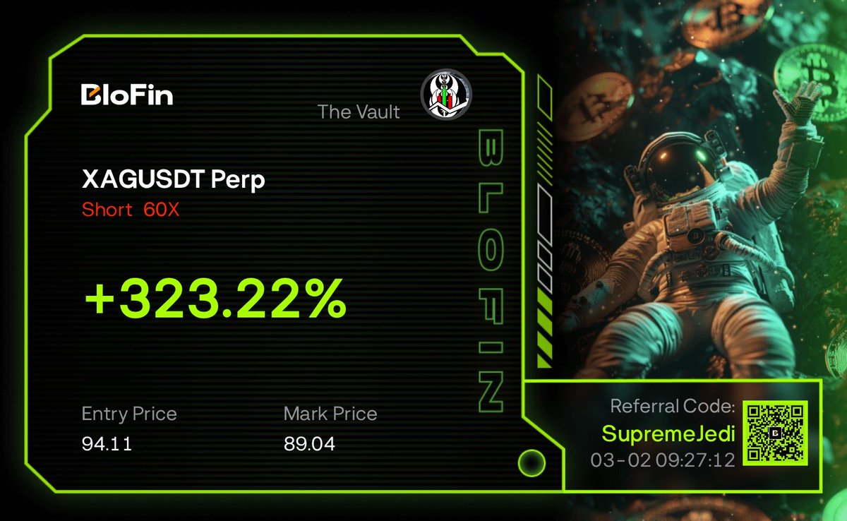 👁️ 📊 
And we are LIVE 🎥 
Xag/usd silver
partner.blofin.com/d/SupremeJedi