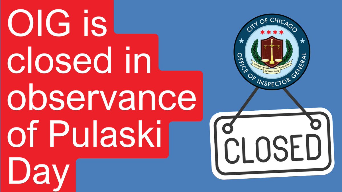 Chicago Office of Inspector General tweet media