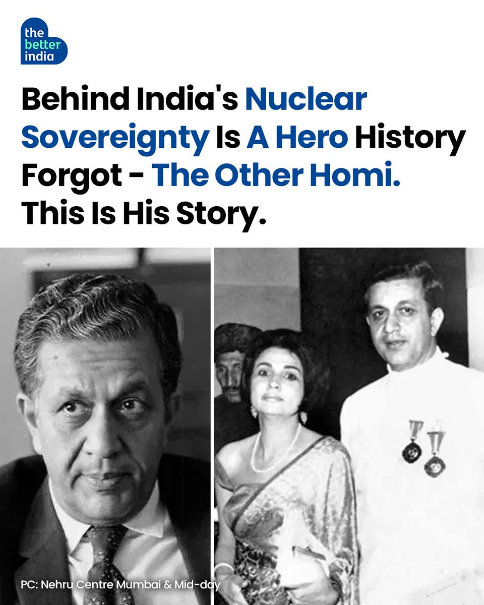 India’s nuclear story didn’t begin in the desert — it began in labs, late-night calculations, and one man’s stubborn refusal to let India depend on anyone.

You’ve heard of Homi Bhabha. But do you know the other Homi who safeguarded India’s nuclear sovereignty?

Scroll down to