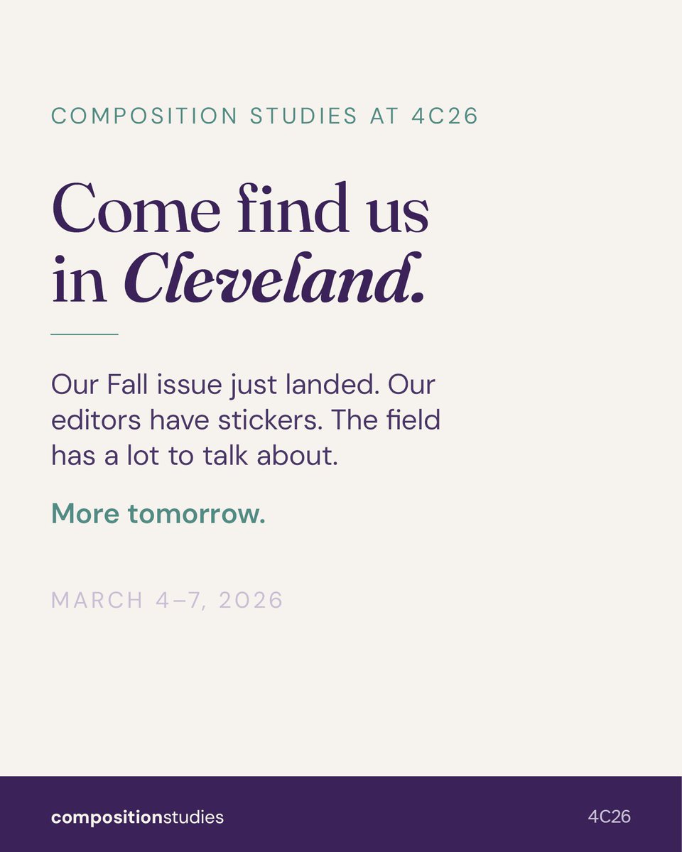 Composition Studies tweet media