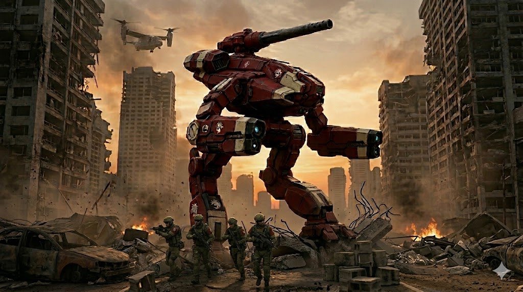 Mucking around with AI. #AIart #battletech