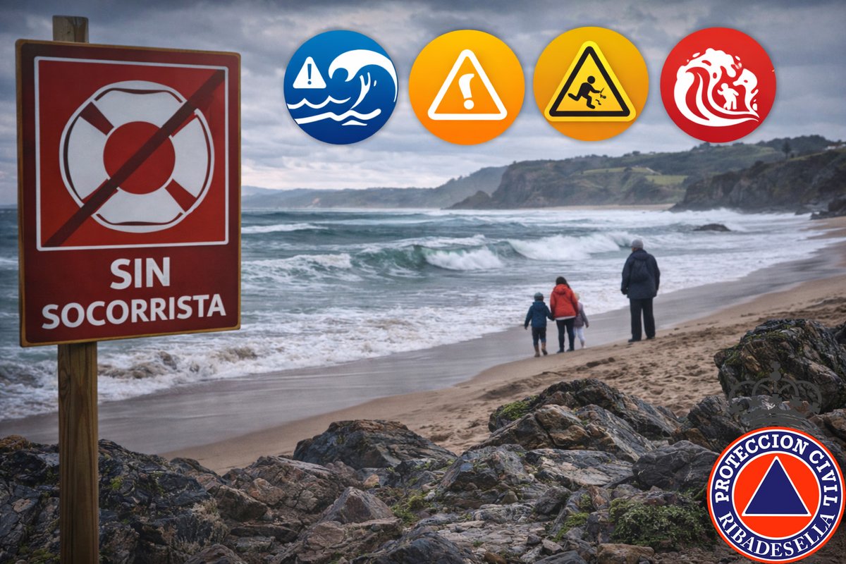 ProteRiba's tweet photo. 📷 Seguridad en playas fuera de temporada
Las playas no solo se disfrutan en verano. Pasear, practicar deporte o simplemente desconectar frente al mar es habitual durante todo el año. Pero fuera de temporada debemos extremar la precaución. https://t.co/57NURwpHOp