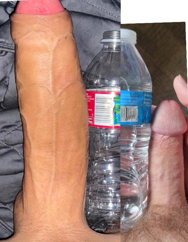 LargeEncounters's tweet photo. @EpicCock1 Ya think she'll notice the diff? 🤣😂 https://t.co/NSOA5LBey4