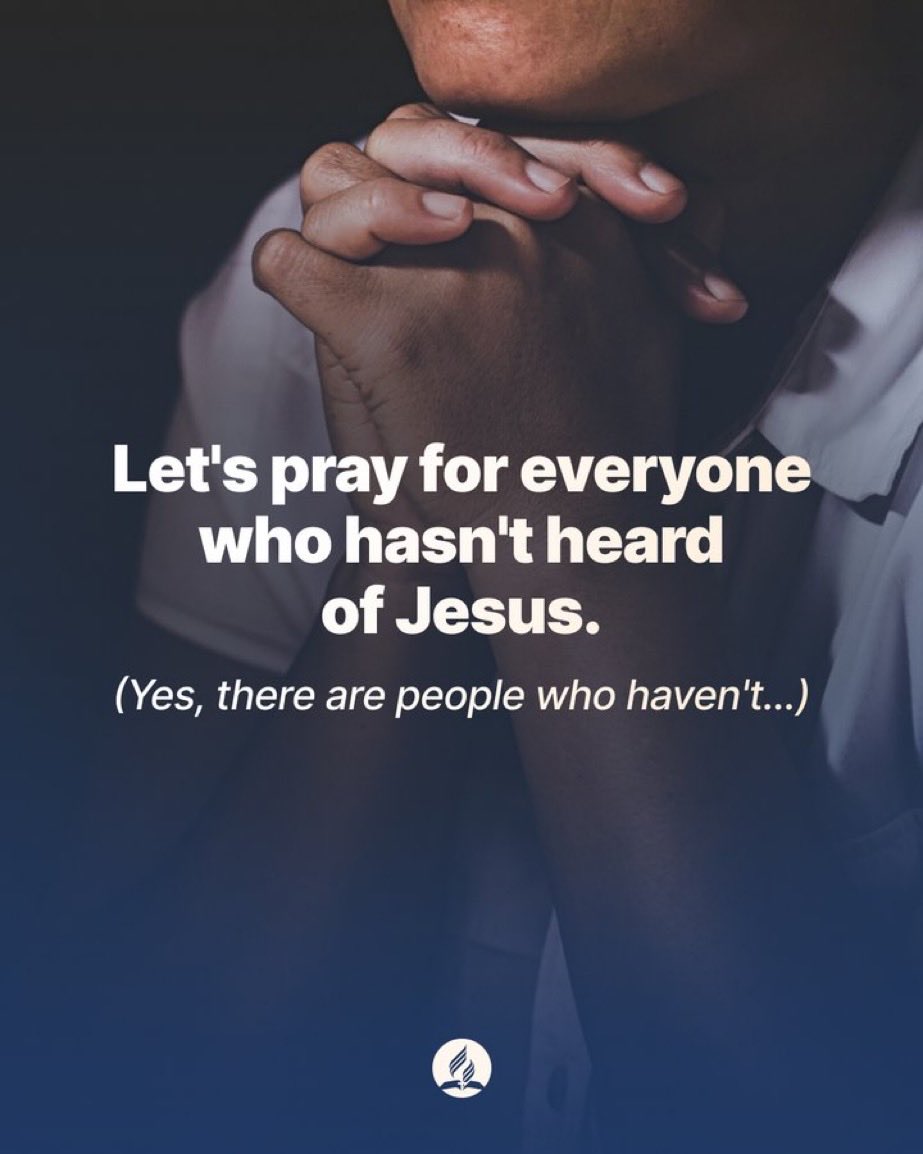 Yes, there are people who haven't heard about Jesus...yet. In fact about 43% of the world's population has never heard His name! Stop scrolling a second and pray for them with us.

Want us to pray for someone in particular? DM us.