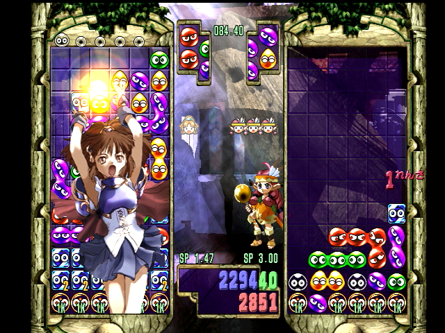 elra_leviasan's tweet photo. 3月4日は、コンパイルのドリームキャスト用ソフト「ぷよぷよ～ん」の発売日！（99年、セガ）
発売27周年おめでとうございます！

ぷよぷよシリーズ4作目！
VGAボックスに対応し、高画質で美麗な画面で楽しめます！
キャラごとに特有な効果を発揮する特技が使えるようになりました！ https://t.co/nQ7DR3OHjA