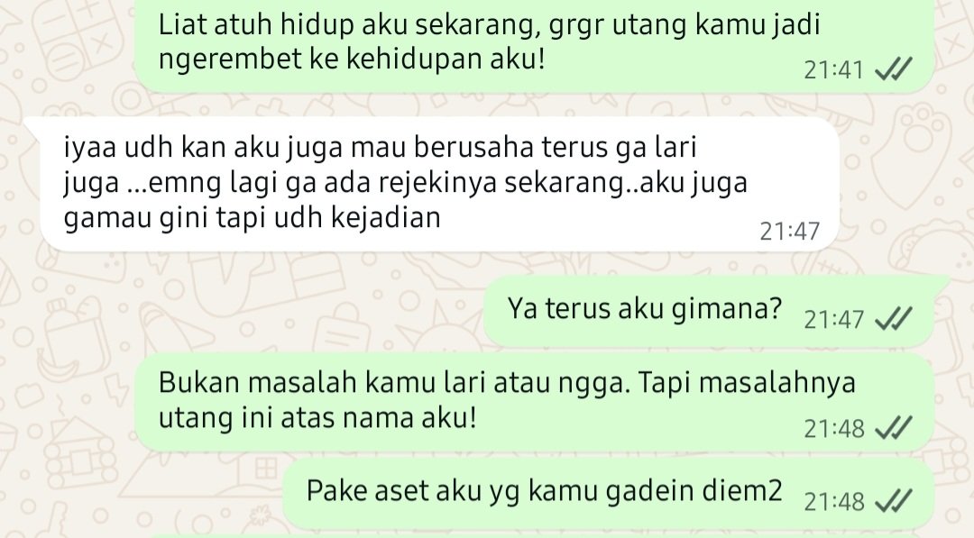 saysucisay's tweet photo. Pusing sama utang orang lain ☺️ https://t.co/FrTtmPK2r2