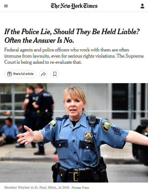 pjaicomo's tweet photo. St. Paul cop Heather Weyker framed more than 30 people in a fake trafficking ring investigation.

Her investigation fell apart, but not before she ruined dozens of lives.

Today, the Supreme Court let Weyker off Scot-free when it denied cert. in @IJ's case for Hamdi Mohamud.

 1/ https://t.co/Ry95yIpOJ6