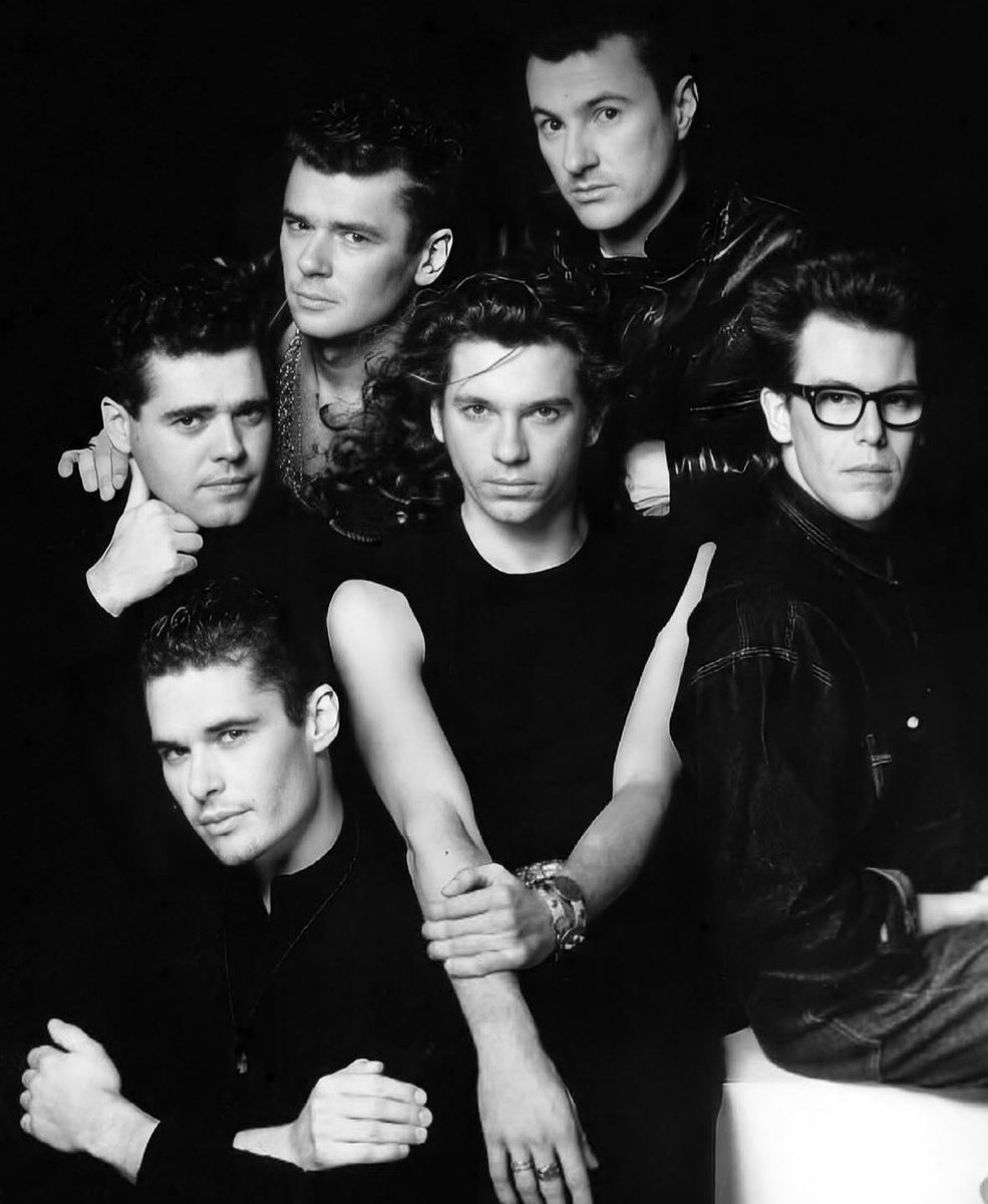 thinkhutch's tweet photo. INXS are finally nominated for the Rock Hall Of Fame make sure to vote everyday for them, they deserve this. 

📸 : respective owners 
#inxs #michaelhutchence #rockhall2026 https://t.co/7sgobrFrit