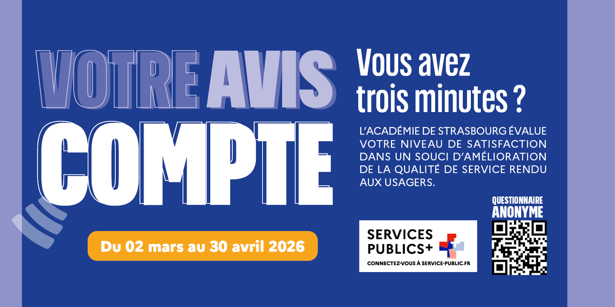 acstrasbourg's tweet photo. #ServicesPublicsPlus
Pour améliorer le service rendu aux usagers, l'@acstrasbourg et les DSDEN évaluent votre satisfaction. 👉 Pour des services publics plus proches et plus efficaces, participez à notre enquête de satisfaction du 2 mars au 30 avril : https://t.co/pjwhpkIQpL https://t.co/ducAu8skCT