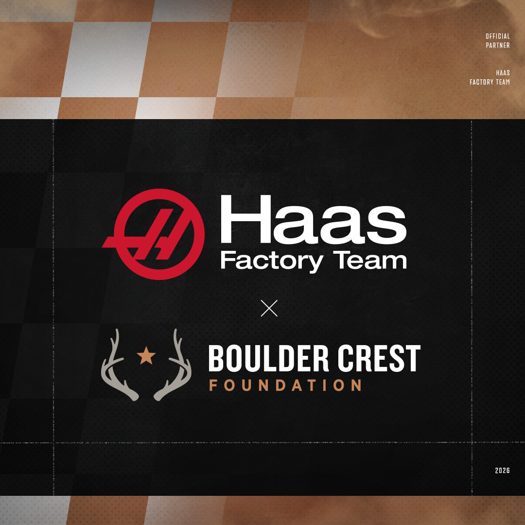 HaasFactoryTeam's tweet photo. NEWS: Boulder Crest Foundation Partners with Haas Factory Team and Sheldon Creed to Bring ‘Struggle Well’ Message to #NASCAR Fans Nationwide.

@BoulderCrestPTG | @sheldoncreed 

Learn More 👉 https://t.co/vwPseEHndT https://t.co/BX4JsC2Gz8