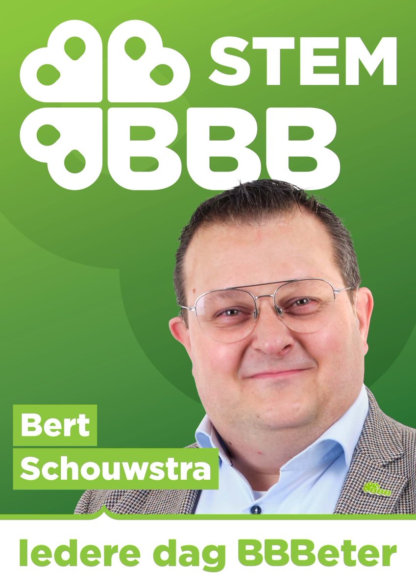 🍀🇳🇱
18 maart: BBB Ede, lijst 15. 
Heel simpel: stembiljet naar rechts openklappen om Ede echt sociaal conservatief te houden, met behoud van ons mooie platteland, boeren, veiligheid en noaberschap, maar bovenal met nuchter verstand. 🫡
#gemeenteraadsverkiezingen2026