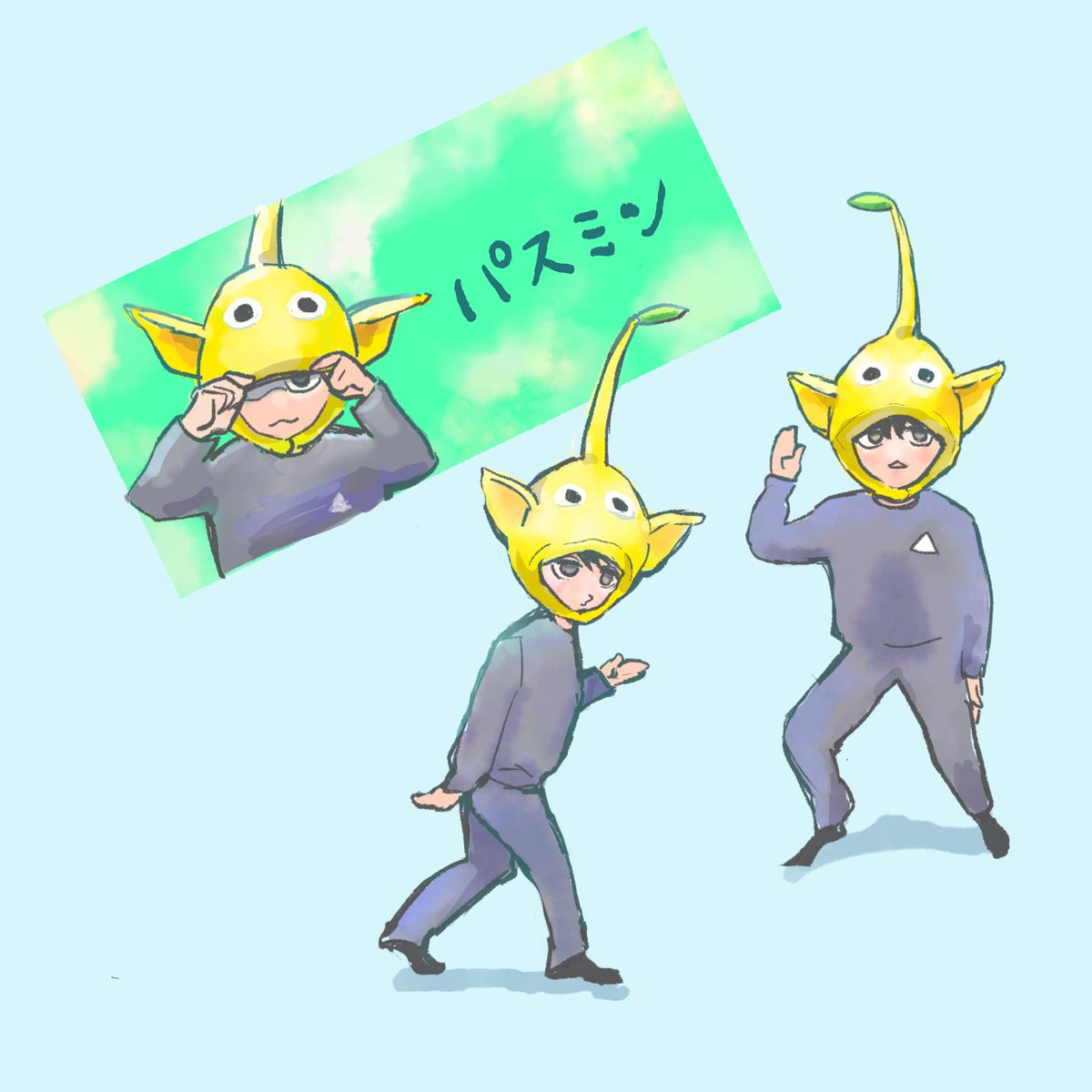 red_snapper_lo's tweet photo. パースくんのこの前のFC配信をみたら、これが妄想何%の落書きなのかお分かりいただけるかも🌱

話は変わりますが、バイオハザード配信の続きは木曜日だそうです🧟 https://t.co/lwvTZloNxs