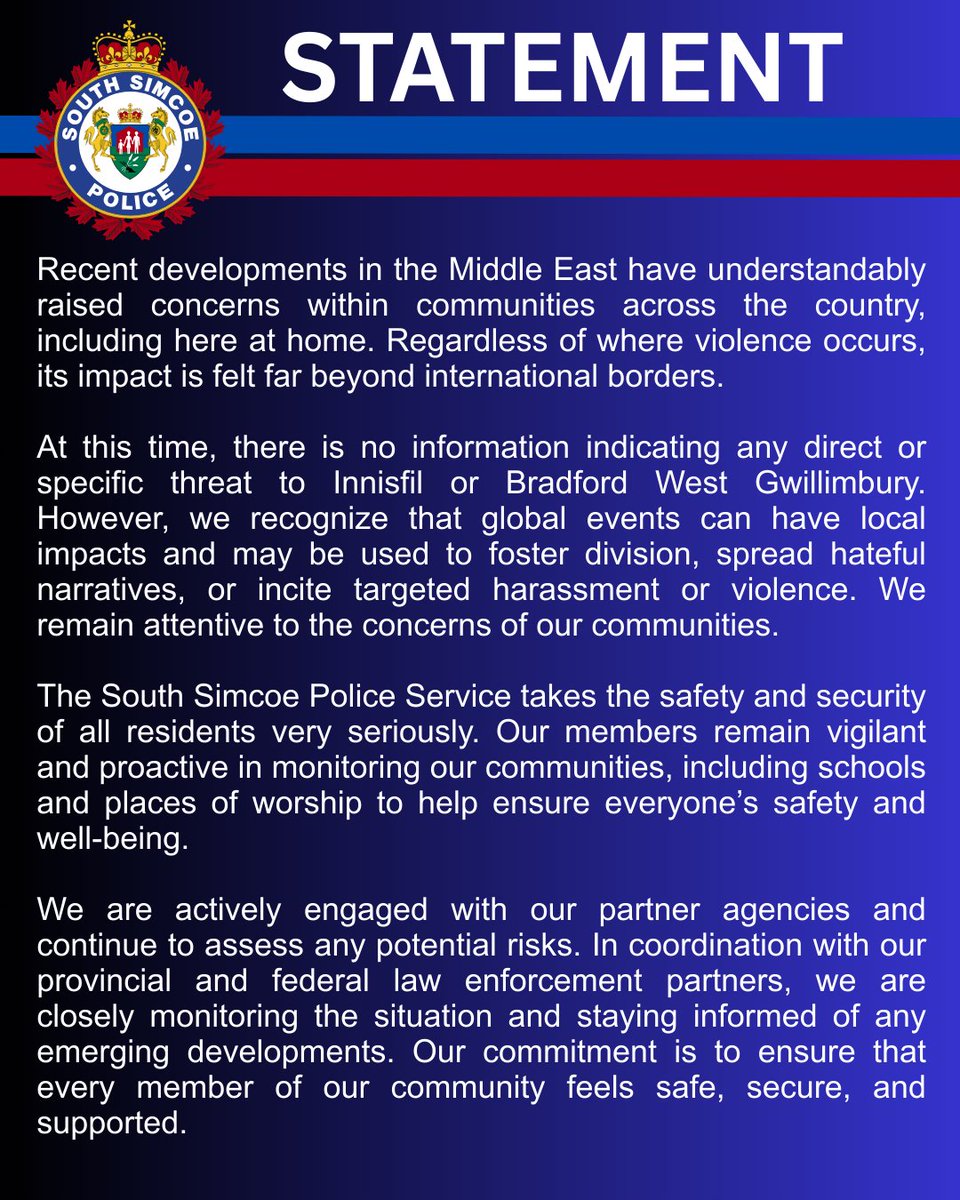 South Simcoe Police tweet media