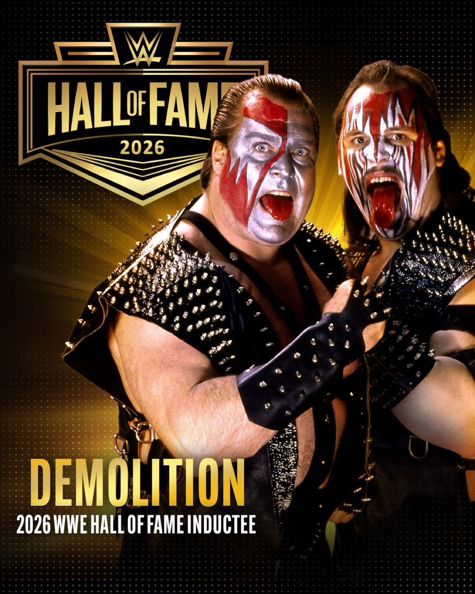 UceyMami's tweet image. Congrats to the newest members of the HALL OF FAME 🔥🔥🔥

Ax and Smash of Demolition