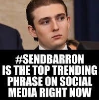 Oh, Melania is not going to like this. Not one little bit. 🙃

#SendBarron
