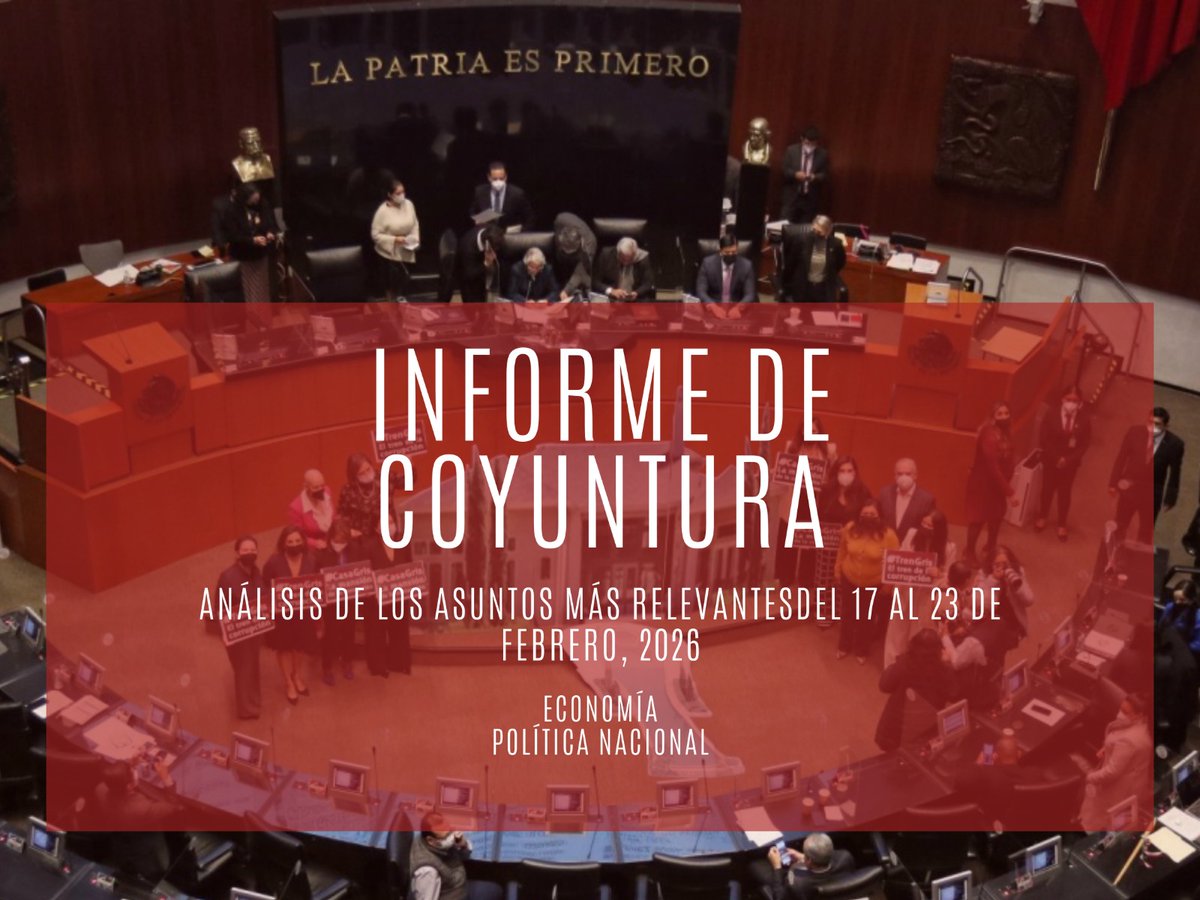 #AHORA
Cada semana discutimos con analistas expertos los temas más #relevantes en materia #económica, #política y social. Te compartimos el #informe Del 17 al 23 de febrero, 2026. #analisis #información linkedin.com/posts/synergia…