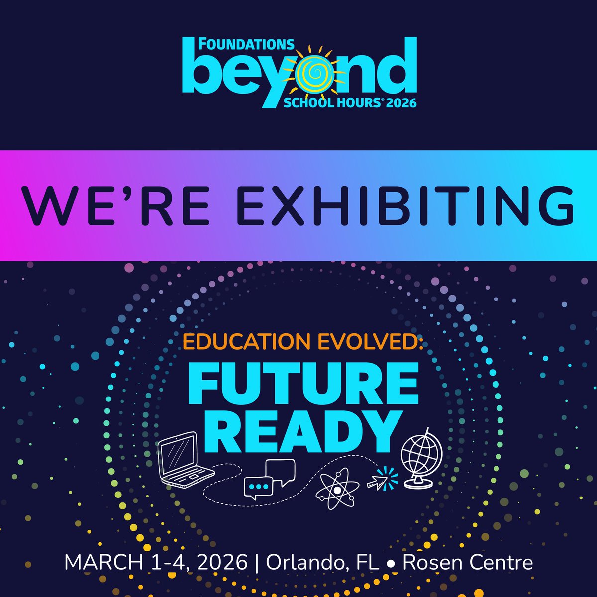 TobaccoPrev's tweet photo. We’re excited! We’re exhibiting at the Beyond School Hours Conference! 🎉

Stop by Booth 418 to grab some goodies &amp; learn more about our FREE student courses and PD offerings for educators and school nurses.We can’t wait to connect! #BeyondSchoolHours #TPP #tobaccofree #FLtobacco https://t.co/1MT0vtKJMi
