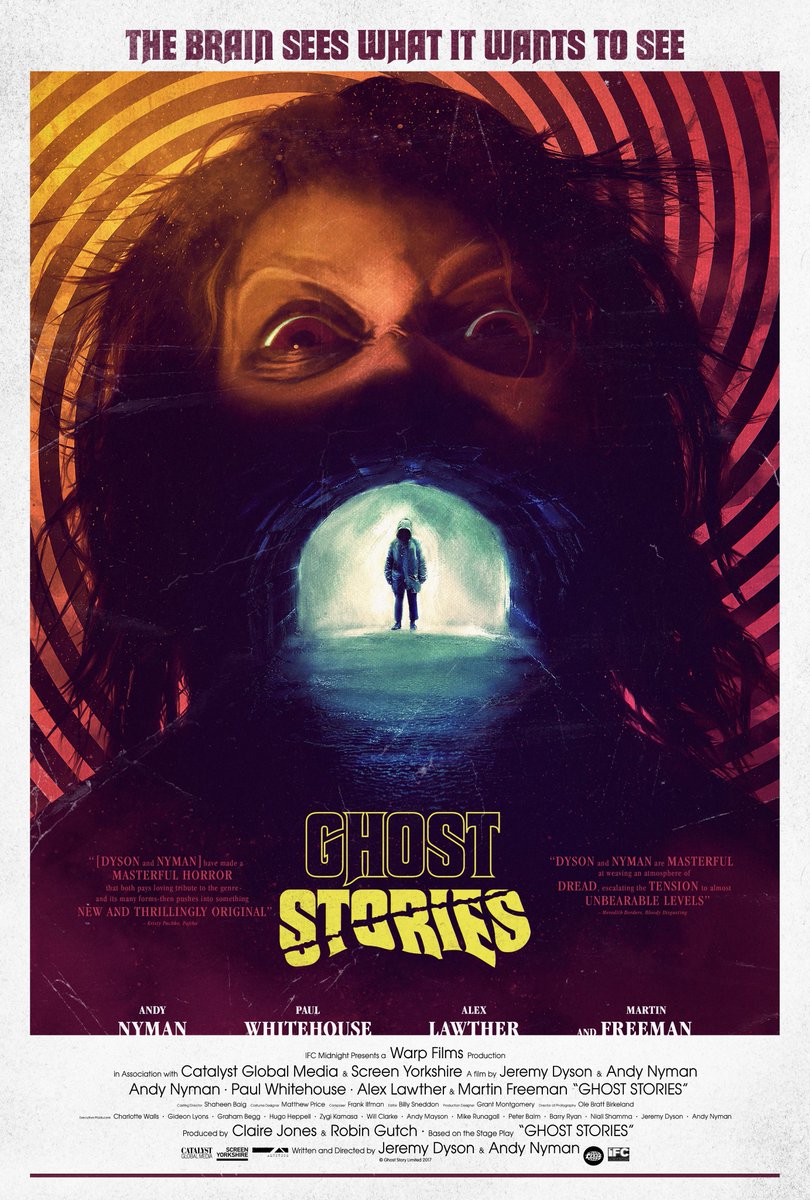 TallyMichelle4's tweet image. #GhostStories (2017)

After  receiving a file with details of three unexplained cases of  apparitions, skeptical professor Phillip Goodman embarks on a terrifying  trip.
#SupernaturalMovies #FilmX