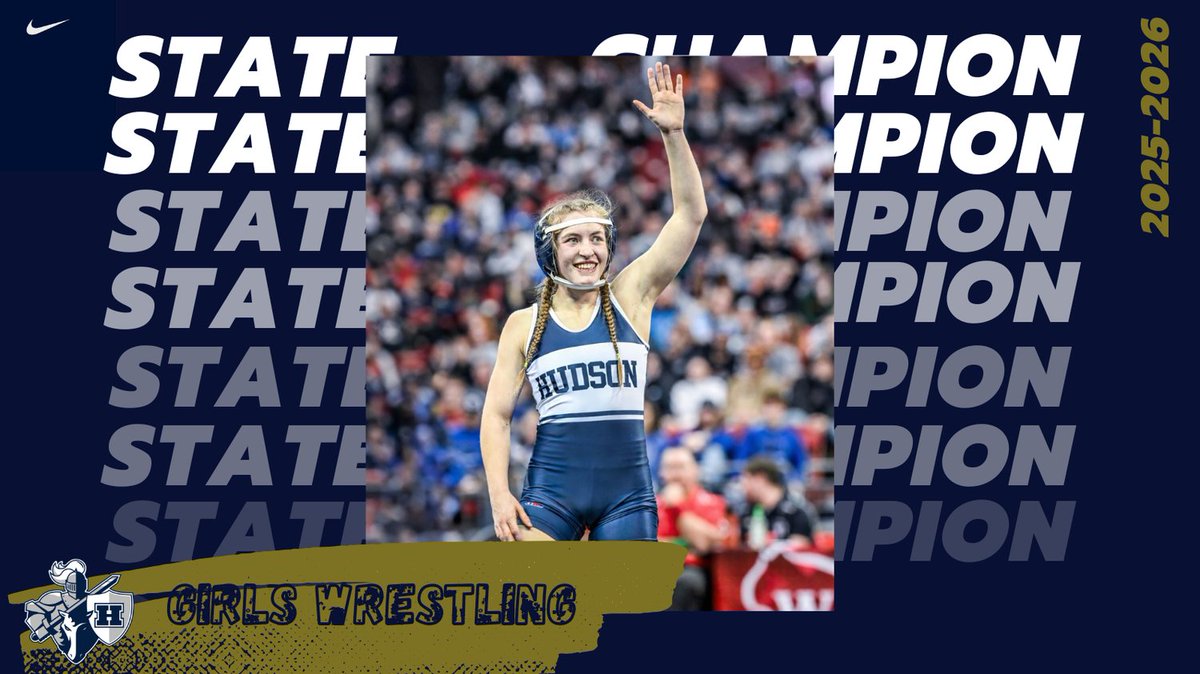 Congratulations to State Champion Mary Prescott!! With her championship win on Saturday night, she has paved the way for our future wrestlers in our Girls program as our 1st ever WIAA State Champion!