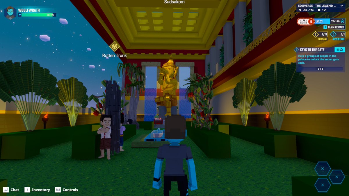 WoOlfWrath's tweet photo. Mask on in The Sandbox Season 7. Pathogen hub screenshot locked in. @TheSandboxGame https://t.co/oUWr0T4ogx #Season7 https://t.co/TFBcUKVTbU