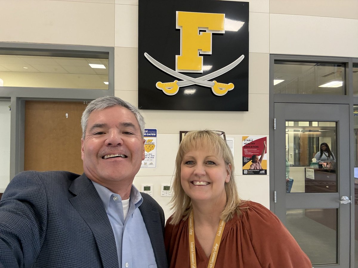 mdmassp's tweet photo. Nothing like a Monday morning school visit to get the week off to a strong start! Thank you principal Dr. Franceschina and MASSP member Assistant Principal Murphy and the team for the great work on behalf of our students! Go Cadets! #FHSStrong #FCPS https://t.co/pYur5ol4fI