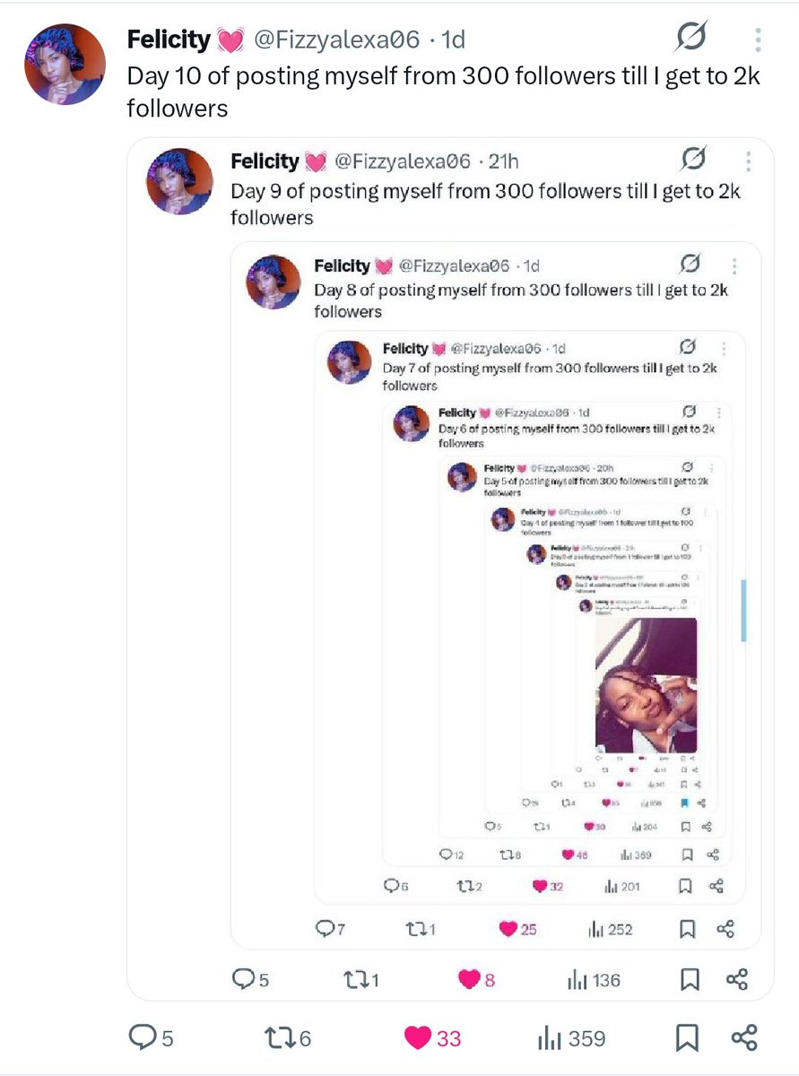 Day 11 of posting myself from 300 followers till I get to 2k followers