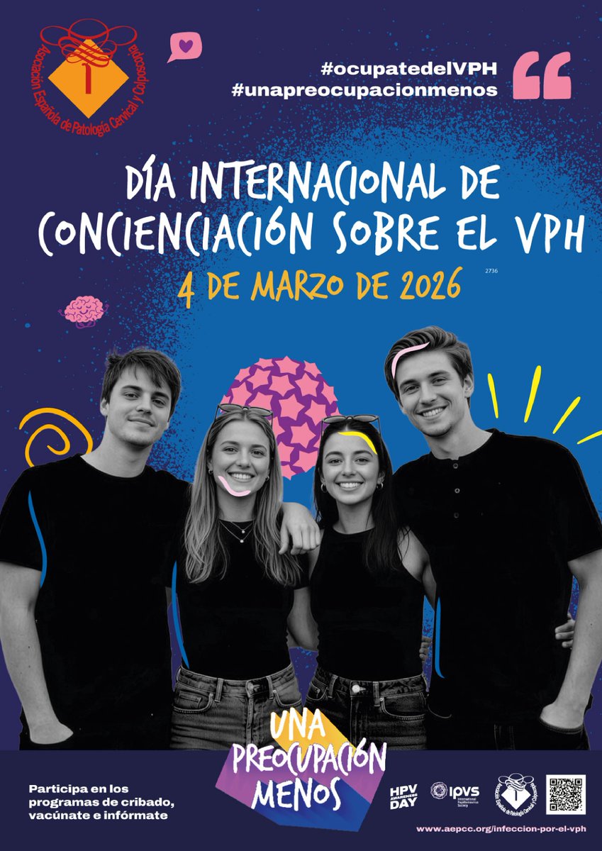 Este miércoles celebramos el día internacional de la concienciación sobre el VPH🧠

🤔¿Sabes cómo puedes favorecer la eliminación de la infección por VPH?

Utiliza preservativo, suspende el hábito tabáquico y mantén unos hábitos de vida saludables.

#4demarzo #DíaInternacionalVPH