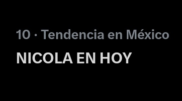 Entrando al top porque si a alguien adoramos en este fandom es a NICOLA EN HOY