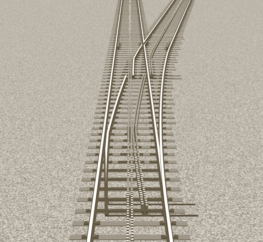 keikei8591's tweet photo. アプト式も様々で「推進力を歯車で伝える方式」では、水平な箇所でも歯車レールが必要。分岐器内にも歯車レールがあり、進路に応じてリードレールと共に複雑に動きます。(…この場合、リードレールって言うのか?)
#分岐器 #アプト式 #railswitch https://t.co/vSLARvg8bf
