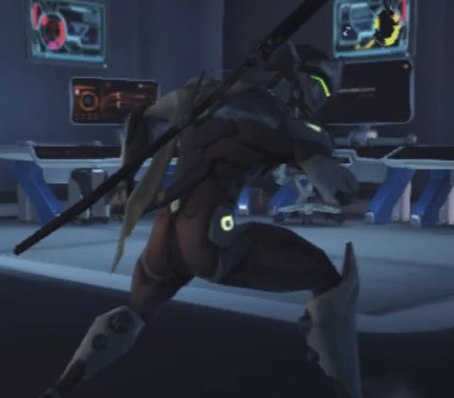 rarecardinal's tweet photo. @sanabwun Then the skin would be slouched over and look dumb, saying this as a genji main https://t.co/VDRitSsT6p
