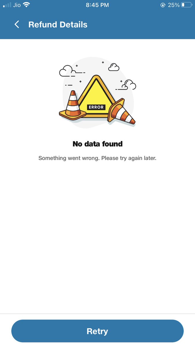 SamarthBagali's tweet photo. @JioMart_Support Hey @JioMart_Support in app it shows it’s refunded but still it’s not showing in wallet or bank account it shows no data found https://t.co/G7oe95sdtG