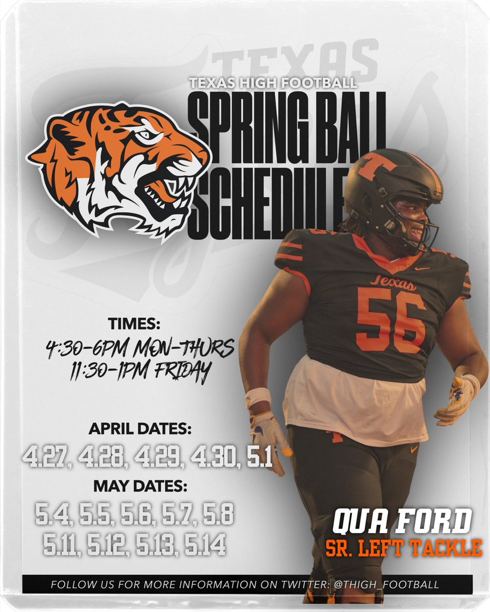 Texas High Tiger Football 🏈 tweet media