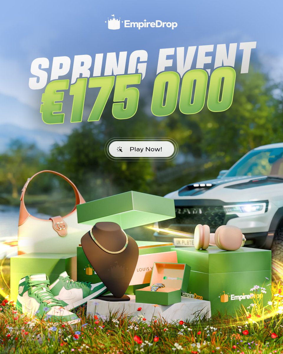 🌸 SPRING EVENT OFFICIALLY STARTED 🌸

We’re giving away €175,000 total through Daily Raffles and Weekly Races 🔥

💰€25,000 every week for the top competitors
🎟️ €2,500 handed out DAILY

RT + Follow for a chance to win €50 💸
