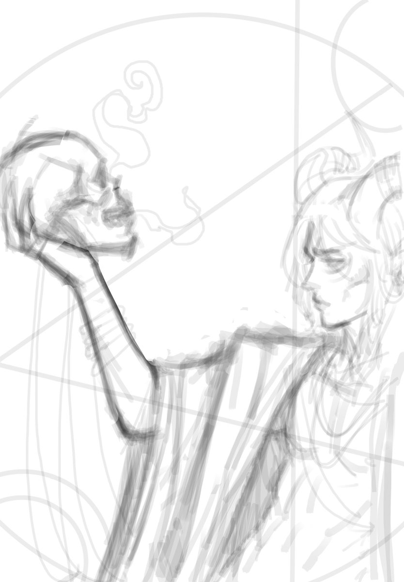 Unrelated too monster hunter but it is a dragon age art WIP