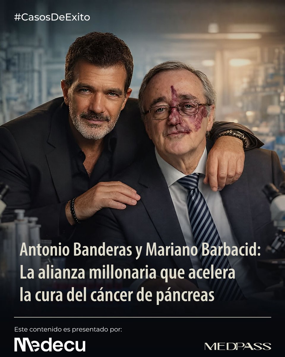 MedpassEC's tweet photo. 🎬🔬 Arte y ciencia contra el cáncer.

Antonio Banderas respalda al Dr. Mariano Barbacid en el Centro Nacional de Investigaciones Oncológicas.
Un impulso clave para avanzar hacia nuevos ensayos clínicos.

https://t.co/F68Mw6fuRs

#CáncerDePáncreas #CNIO https://t.co/t9BboOszY8