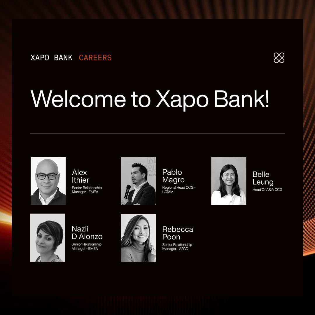 Joeyg_poh's tweet photo. @xapobankapp continues to invest in expanding our Client Coverage Group, which includes our Relationship Management, Institutional Sales, and Customer Success teams across our key growth markets and regions. 

We are excited to welcome our new senior hires who joined over the past few weeks and look forward to having them lead our teams and grow our revenue. 

Exciting times ahead. 

Welcome to Xapo Bank:

Head of LATAM CCG - 
Head of ASIA CCG - Belle L.
Senior Relationship Manager, Singapore Rebecca P.
Senior Relationship Manager, UK Alex Ithier
Senior Relationship Manager, UAE - Nazli D'ALONZO