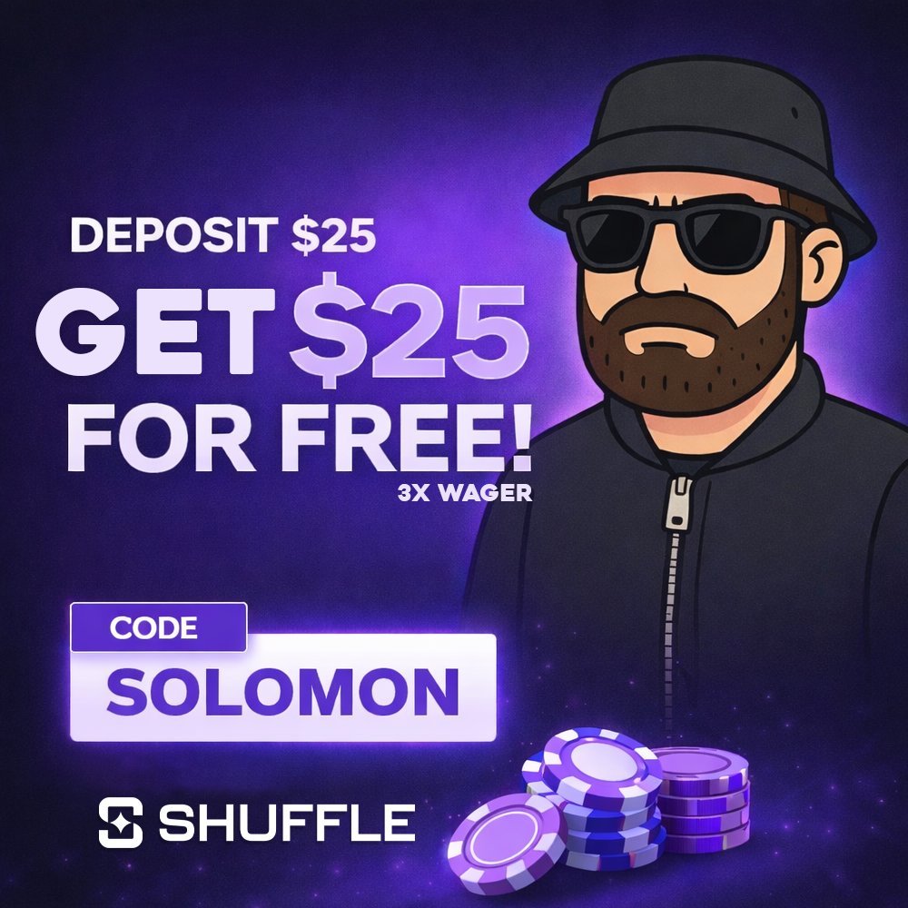 pok42245's tweet photo. 🎉 DEPOSIT $25 = GET $25 FOR FREE 📷

How to enter?
1⃣ Sign-up: https://t.co/qSGpI4047Q
2⃣ Deposit $25 on @shufflecom (3x wager req)
3⃣ Create a ticket in the Discord &amp; claim your 25$
       https://t.co/4jbMrPOL0j

       (only first time depo)
       First 50 limit! ⏰ https://t.co/sDmXPEXeof