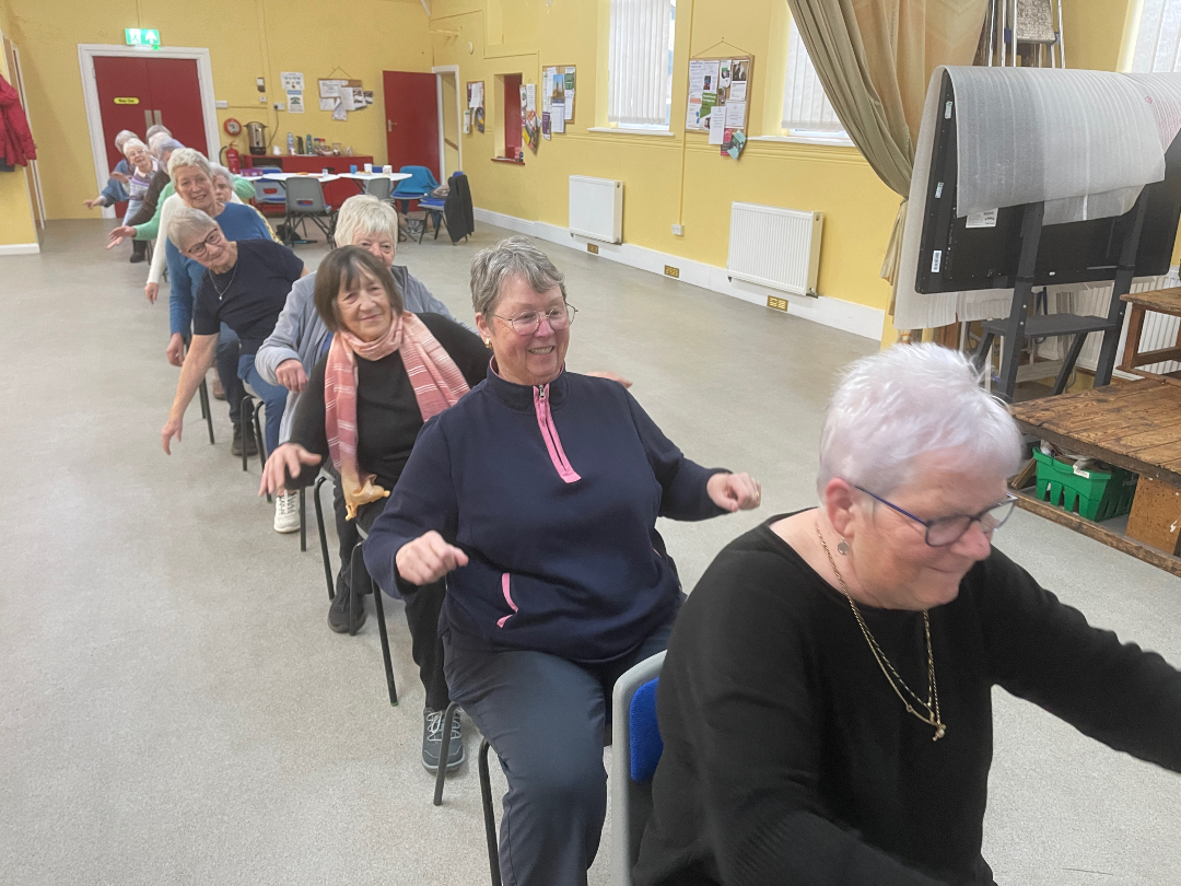 Stepping On Social runs every Wednesday, 2–4pm at The Institute, Grays Road, Grangefield.
Chair-based or chair-supported exercise, friendship and refreshments.

£5 per session | Newcomers always welcome.