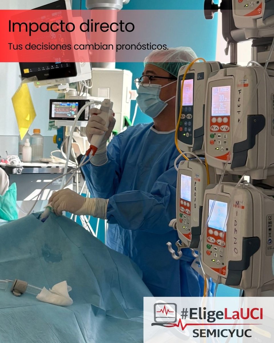 semicyuc's tweet photo. Medicina Intensiva es una especialidad fascinante en la que se atiende al paciente crítico en todas sus facetas: cardiológica, neuro-trauma, nefrológica, metabólica, infecciosas... y con manejo de la más alta tecnología y ciencia de datos. ¡Elige la UCI y hazte intensivista, la rama más completa de la medicina!
Si has hecho el MIR este año y tienes dudas sobre Medicina Intensiva, escríbenos un mensaje y SEMICYUC Joven contactará contigo.
#eligelauci #medicinaintensiva #residentesUCI