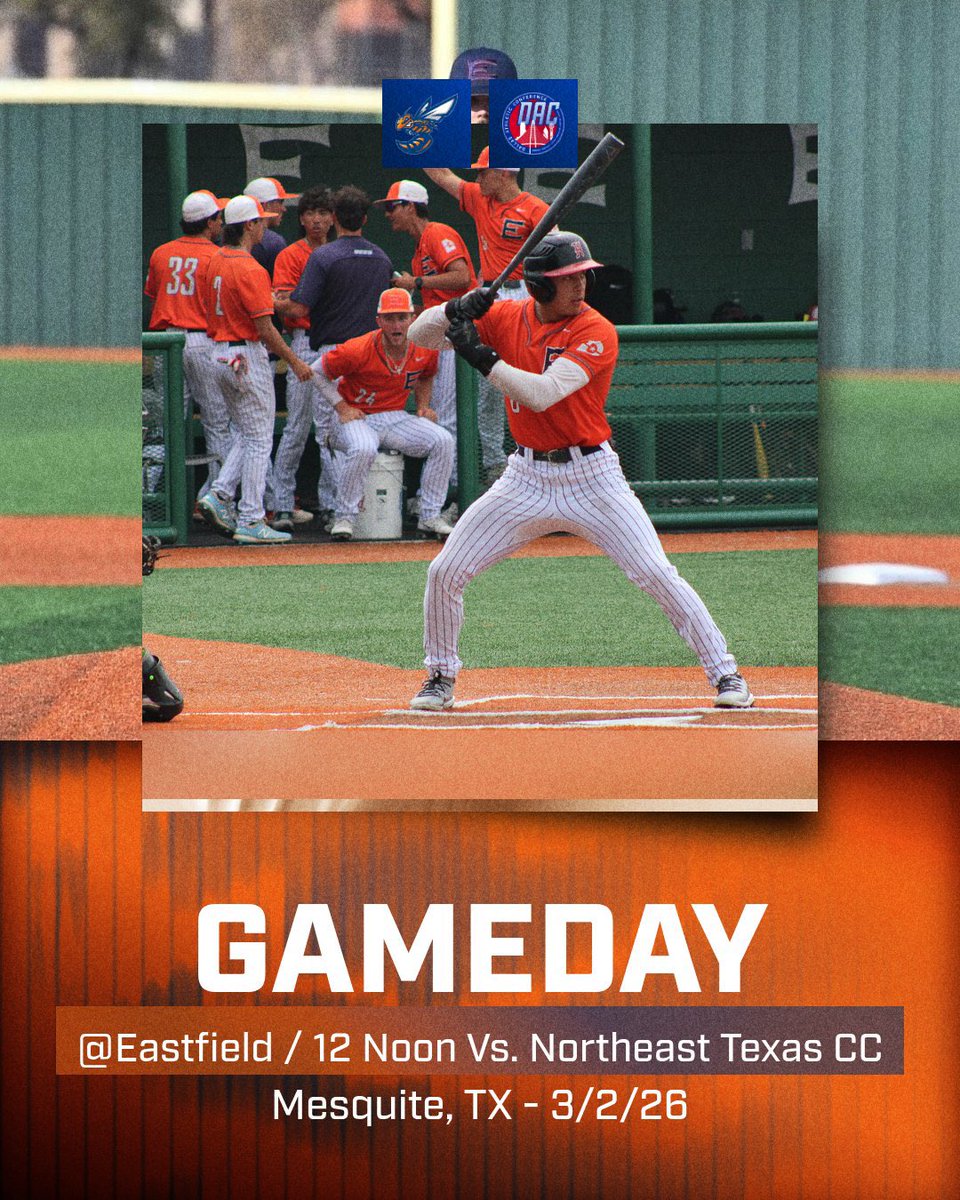 EastfieldBSB's tweet photo. ITS GAME DAY AT THE HIVE!!!!!! 
First pitch at 12:00! 
Let’s start the week off right!
#GoBees https://t.co/i5Xq0LHHfx