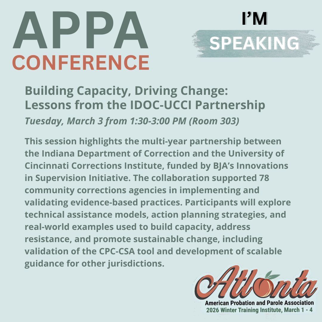 UC Corrections Institute tweet media