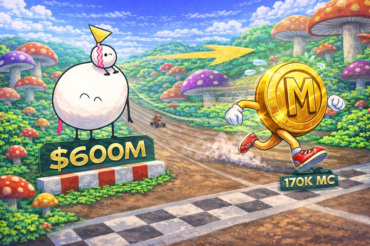 The race begins..... It's time... 

$mariocoin needs a 3000X to reach $pippin

Let's-a f*cking go!