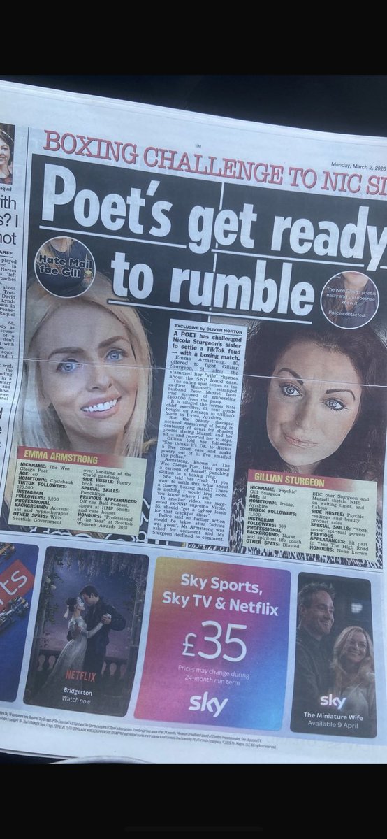 weeglesgapoet's tweet image. There is a list as long as my leg of things that should make headlines, this not being one of them….🙄
#trashtalk #tabloids #pantomime