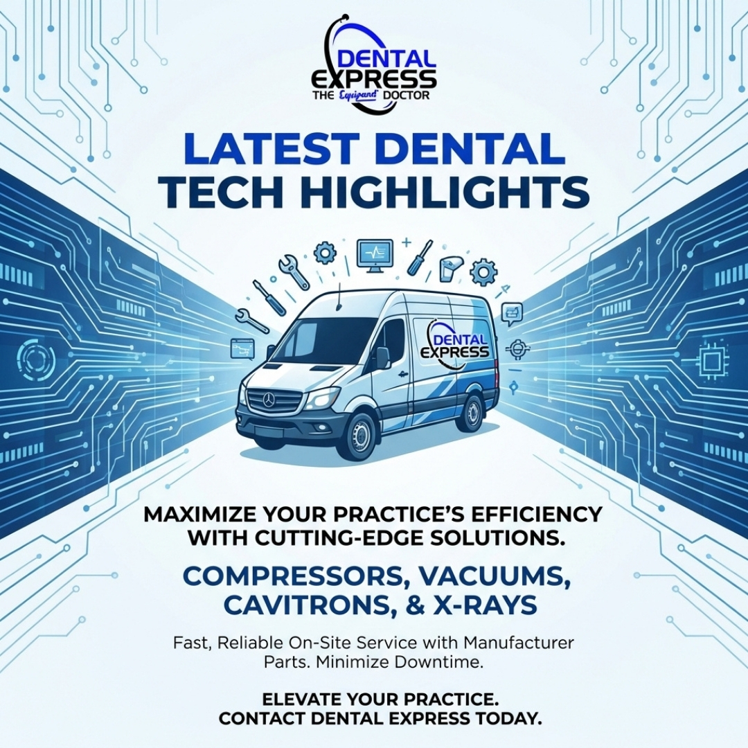 DentalExpresss's tweet photo. Revolutionize your practice with Dental Express's tech for compressor, vacuum, cavitron, and X-ray maintenance and sales, boosting efficiency in every repair. #DentalEquipment #TechInnovation #EquipmentMaintenance #DentalTech #PracticeSolutions #CompressorRepair #XrayMaintenance https://t.co/V9DaNdchwz