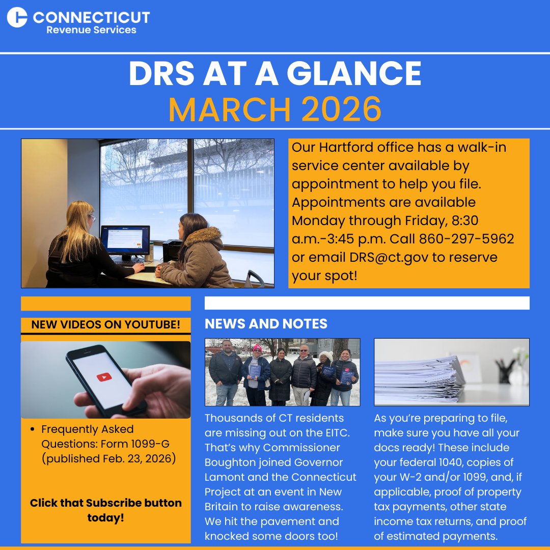 CT Department of Revenue Services tweet media